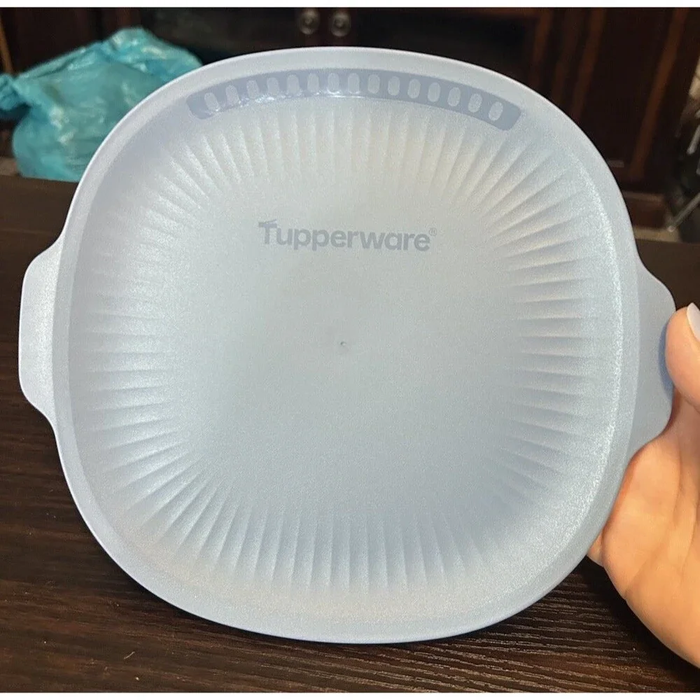 Tupperware Replacement Lid Only WOW Pop Microwave Popcorn Maker Blue  10513A-2